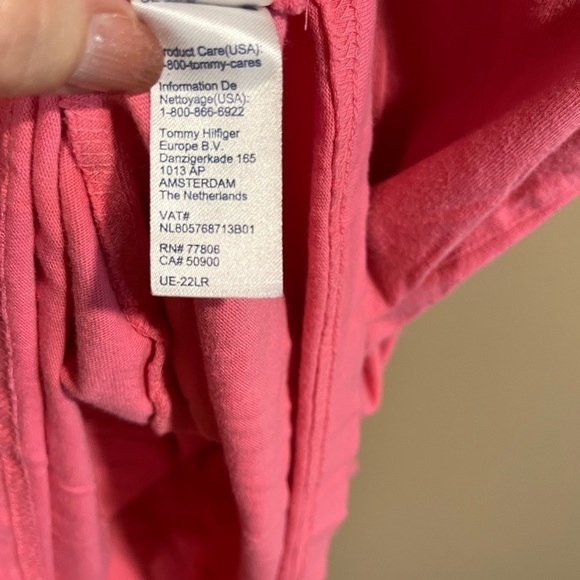 Tommy Hilfiger Short Sleeve Flag Graphic T-Shirt Size Medium Y2K Preppy Pink - Picture 6 of 9